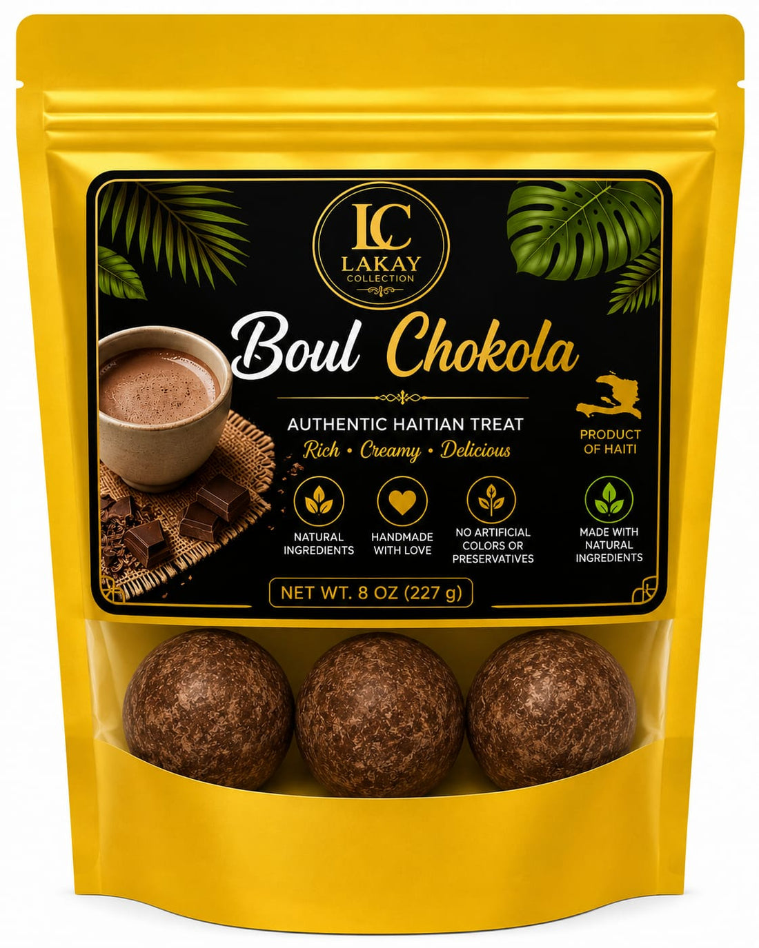 Auténtica chocolate de haiti (3 boul chocolat)